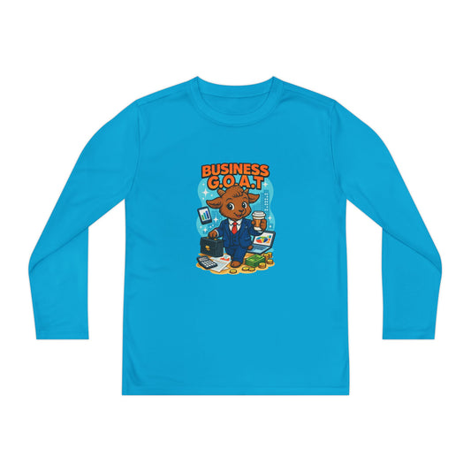 Tomas The Business G.O.A.T - Youth Long Sleeve Competitor Tee