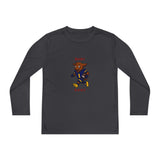 Devon The Touchdown Star In Action - Youth Long Sleeve Competitor Tee
