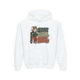 Youth Hoodie — "Stay Chill, Move Different" Skate G.O.A.T (Chill Mode G.O.A.T. Mindset) Youth Heavy Blend Hooded Sweatshirt