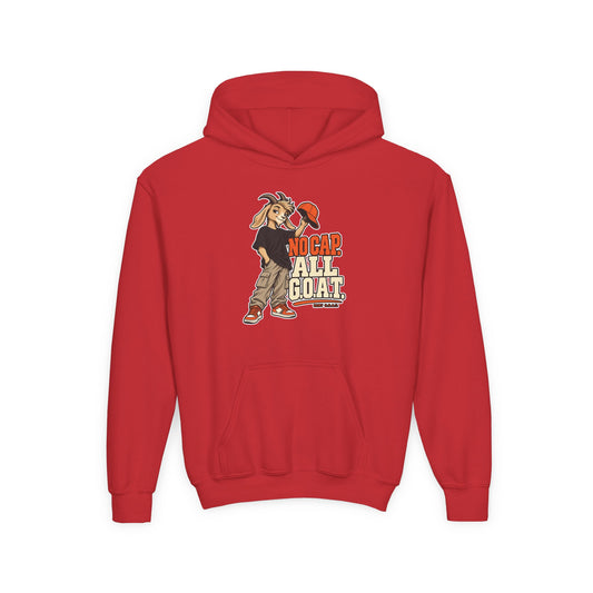 Youth Hoodie - "No Cap All Goat" Youth Heavy Blend Hooded Sweatshirt