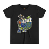 G.O.A.T. Energy Youth Basketball Tee — "Full Court, Full G.O.A.T."