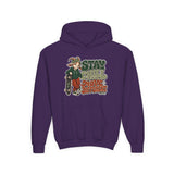 Youth Hoodie — "Stay Chill, Move Different" Skate G.O.A.T (Chill Mode G.O.A.T. Mindset) Youth Heavy Blend Hooded Sweatshirt