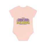 Baby Bodysuit — "Nap Hard Play Hard" Cute Sleepy Bunny Organic Onesie