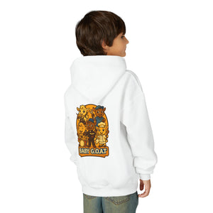 Baby G.O.A.T. Youth Hoodie — Cute Cartoon Goat Kids Sweatshirt