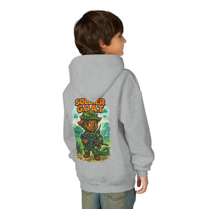 AJ The Soldier G.O.A.T - Youth Heavy Blend Hooded Sweatshirt