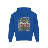 Youth Hoodie — "Stay Chill, Move Different" Skate G.O.A.T (Chill Mode G.O.A.T. Mindset) Youth Heavy Blend Hooded Sweatshirt
