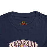 Playground Royalty Toddler Tee — "Crown On, Game On" Girls Graphic Shirt