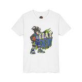 G.O.A.T. Energy Youth Basketball Tee — "Full Court, Full G.O.A.T."