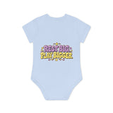 Baby Bodysuit — "Nap Hard Play Hard" Cute Sleepy Bunny Organic Onesie