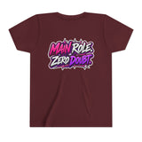 Main Character Energy Youth T-Shirt — "Main Role. Zero Doubt." Youth Short Sleeve T-Shirt