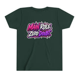 Main Character Energy Youth T-Shirt — "Main Role. Zero Doubt." Youth Short Sleeve T-Shirt