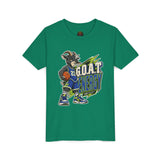 G.O.A.T. Energy Youth Basketball Tee — "Full Court, Full G.O.A.T."