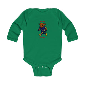 Devon The Touchdown Star In Action - Infant Long Sleeve Bodysuit