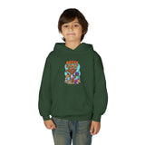 Youth Hoodie — "Artsy G.O.A.T" Colorful Kids Art Hoodie