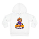 Toddler Hoodie — "Snack Boss" Cute Cartoon Pullover (Little Boss, Big Appetite)