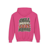 Youth Hoodie — "Stay Chill, Move Different" Skate G.O.A.T (Chill Mode G.O.A.T. Mindset) Youth Heavy Blend Hooded Sweatshirt