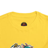 Toddler Tee — "Tiny Hooves Big Moves" The Dancing G.O.A.T Graphic