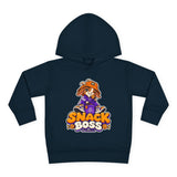 Toddler Hoodie — "Snack Boss" Cute Cartoon Pullover (Little Boss, Big Appetite)