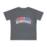 Baby T-Shirt — "Small But In Charge / Little Size Big Boss Energy" Cute Goat Graphic