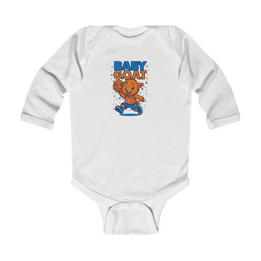 Jordan The G.O.A.T - Infant Long Sleeve Bodysuit