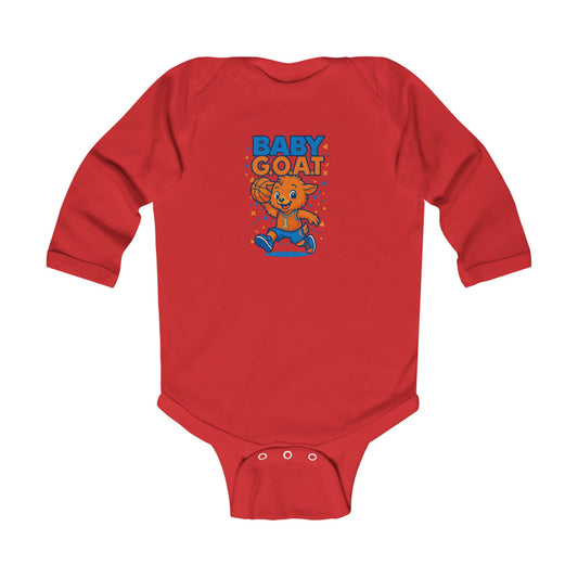 Jordan The G.O.A.T - Infant Long Sleeve Bodysuit