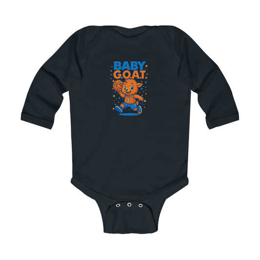 Jordan The G.O.A.T - Infant Long Sleeve Bodysuit