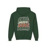 Youth Hoodie — "Stay Chill, Move Different" Skate G.O.A.T (Chill Mode G.O.A.T. Mindset) Youth Heavy Blend Hooded Sweatshirt