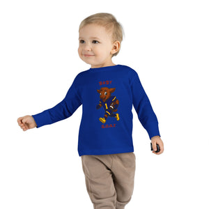 Devon The Touchdown Star In Action - Toddler Long Sleeve Tee