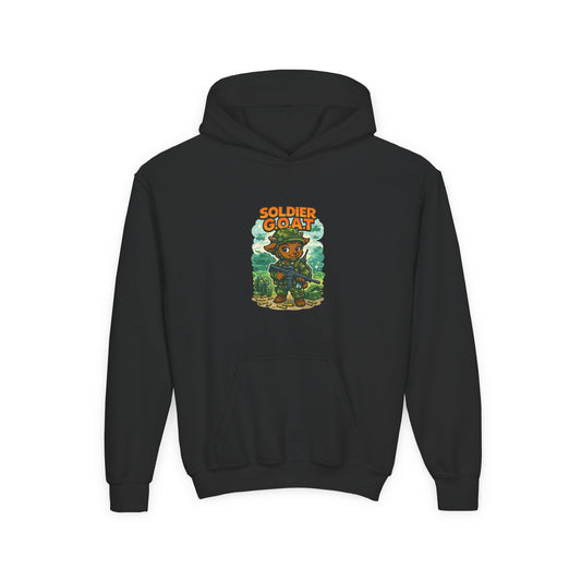 AJ The Soldier G.O.A.T - Youth Heavy Blend Hooded Sweatshirt