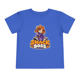 Toddler T-Shirt — "Snack Boss" Cute Character Shirt Toddler Short Sleeve Tee ("Little Boss, Big Appetite")