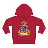 Toddler Hoodie — "Snack Boss" Cute Cartoon Pullover (Little Boss, Big Appetite)