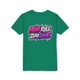 Main Character Energy Youth T-Shirt — "Main Role. Zero Doubt." Youth Short Sleeve T-Shirt