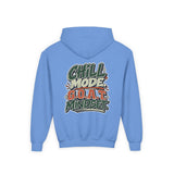 Youth Hoodie — "Stay Chill, Move Different" Skate G.O.A.T (Chill Mode G.O.A.T. Mindset) Youth Heavy Blend Hooded Sweatshirt
