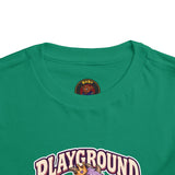 Playground Royalty Toddler Tee — "Crown On, Game On" Girls Graphic Shirt