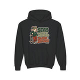 Youth Hoodie — "Stay Chill, Move Different" Skate G.O.A.T (Chill Mode G.O.A.T. Mindset) Youth Heavy Blend Hooded Sweatshirt