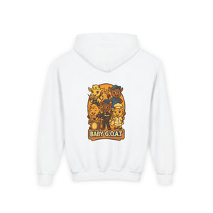 Baby G.O.A.T. Youth Hoodie — Cute Cartoon Goat Kids Sweatshirt