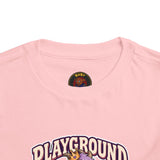 Playground Royalty Toddler Tee — "Crown On, Game On" Girls Graphic Shirt