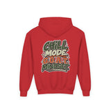 Youth Hoodie — "Stay Chill, Move Different" Skate G.O.A.T (Chill Mode G.O.A.T. Mindset) Youth Heavy Blend Hooded Sweatshirt