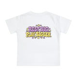Baby T-Shirt — "Nap Hard Play Hard" Cute Sleeping Baby G.O.A.T Graphic T-Shirt