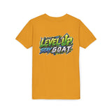 Youth "Locked In Level Up" Gaming T-Shirt — Stay G.O.A.T. Youth Short Sleeve Tee
