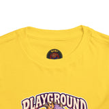 Playground Royalty Toddler Tee — "Crown On, Game On" Girls Graphic Shirt