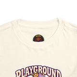 Playground Royalty Toddler Tee — "Crown On, Game On" Girls Graphic Shirt