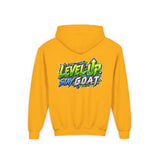 Youth Hoodie — "Locked In, Level Up" Gaming G.O.A.T Youth Heavy Blend Hooded Sweatshirt