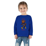 Devon The Touchdown Star In Action - Toddler Long Sleeve Tee