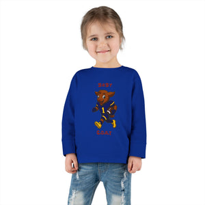 Devon The Touchdown Star In Action - Toddler Long Sleeve Tee