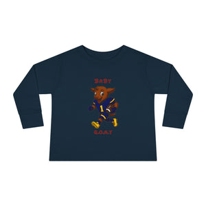 Devon The Touchdown Star In Action - Toddler Long Sleeve Tee