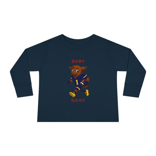 Devon The Touchdown Star In Action - Toddler Long Sleeve Tee