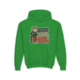 Youth Hoodie — "Stay Chill, Move Different" Skate G.O.A.T (Chill Mode G.O.A.T. Mindset) Youth Heavy Blend Hooded Sweatshirt
