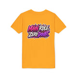 Main Character Energy Youth T-Shirt — "Main Role. Zero Doubt." Youth Short Sleeve T-Shirt