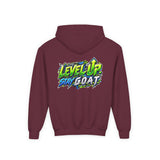 Youth Hoodie — "Locked In, Level Up" Gaming G.O.A.T Youth Heavy Blend Hooded Sweatshirt